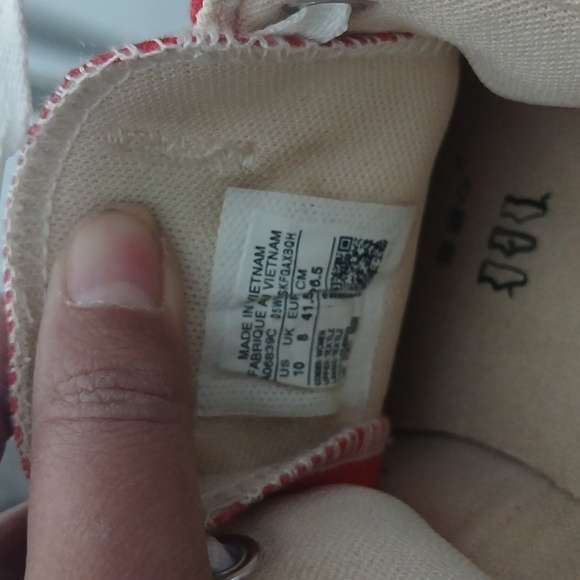 Converse Red Chuck Taylor All Star Low Sneakers Ox Size 10 - Picture 9 of 16